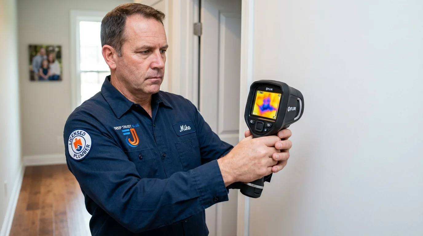 Thermal imaging leak detection by Johns Plumbing LLC in Midland